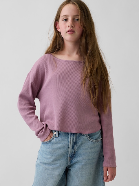 Kids Oversized Waffle T-Shirt