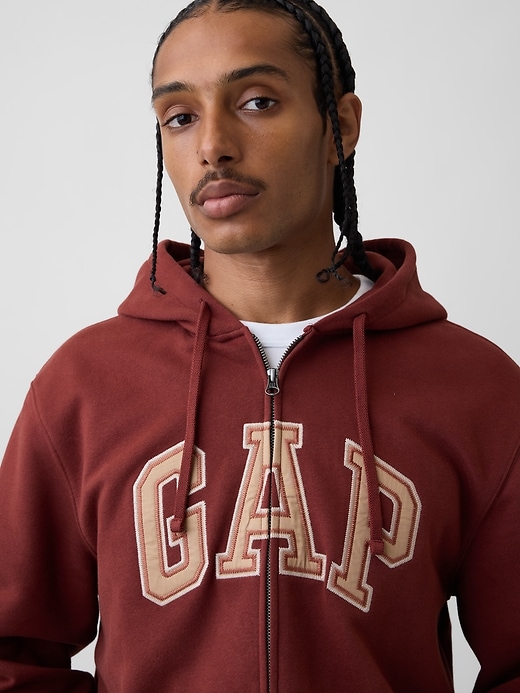 Image number 4 showing, Adult VintageSoft Arch Logo Zip Hoodie
