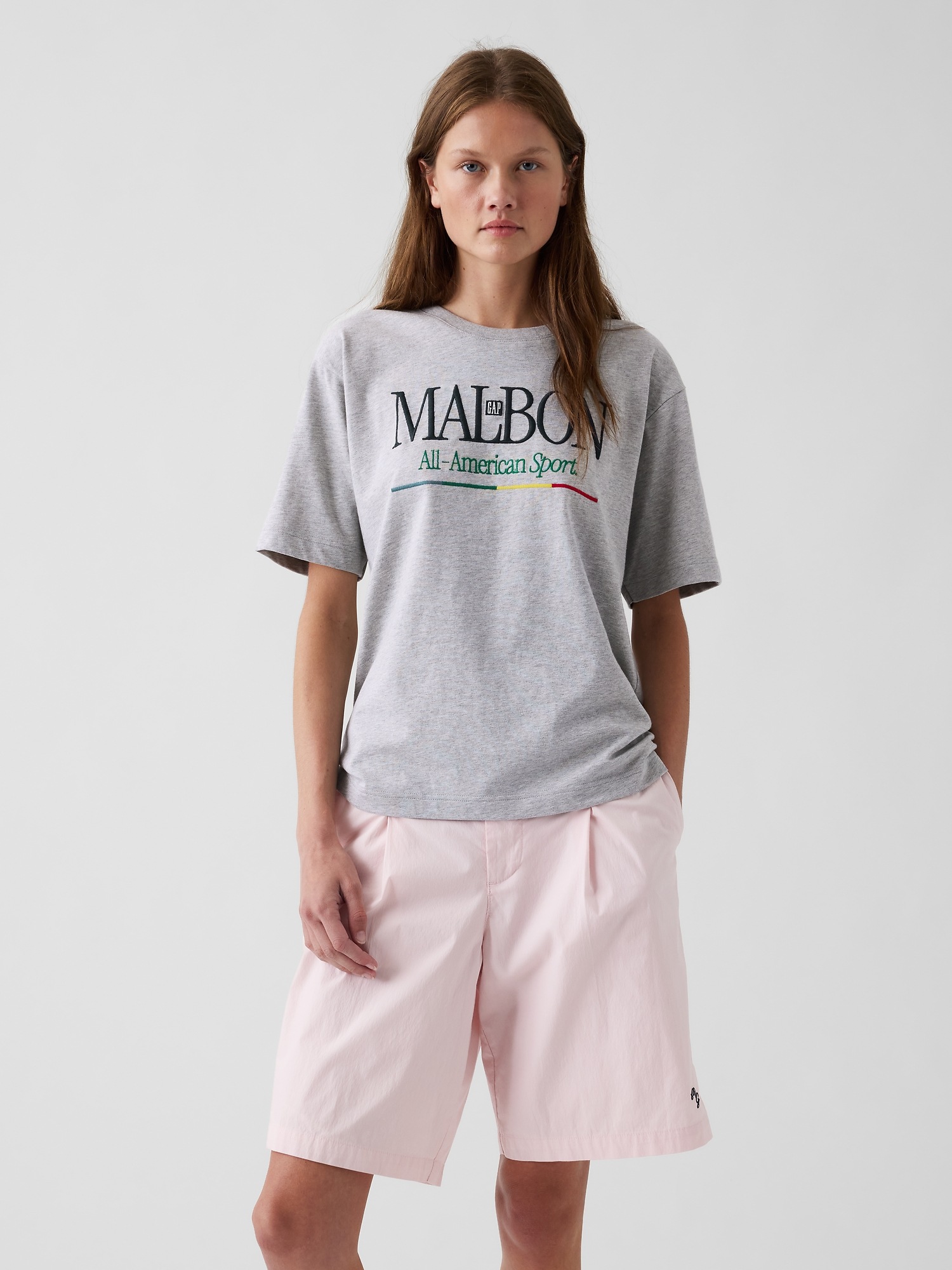 Мужские футболки Gap × Malbon Organic Cotton Logo T-Shirt — фото 4