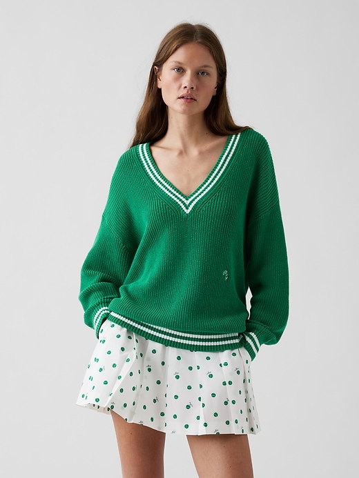 Gap × Malbon 100% Cotton Oversized Sweater