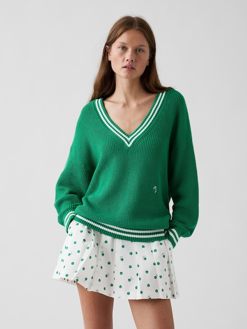 Gap × Malbon 100% Cotton Oversized Sweater