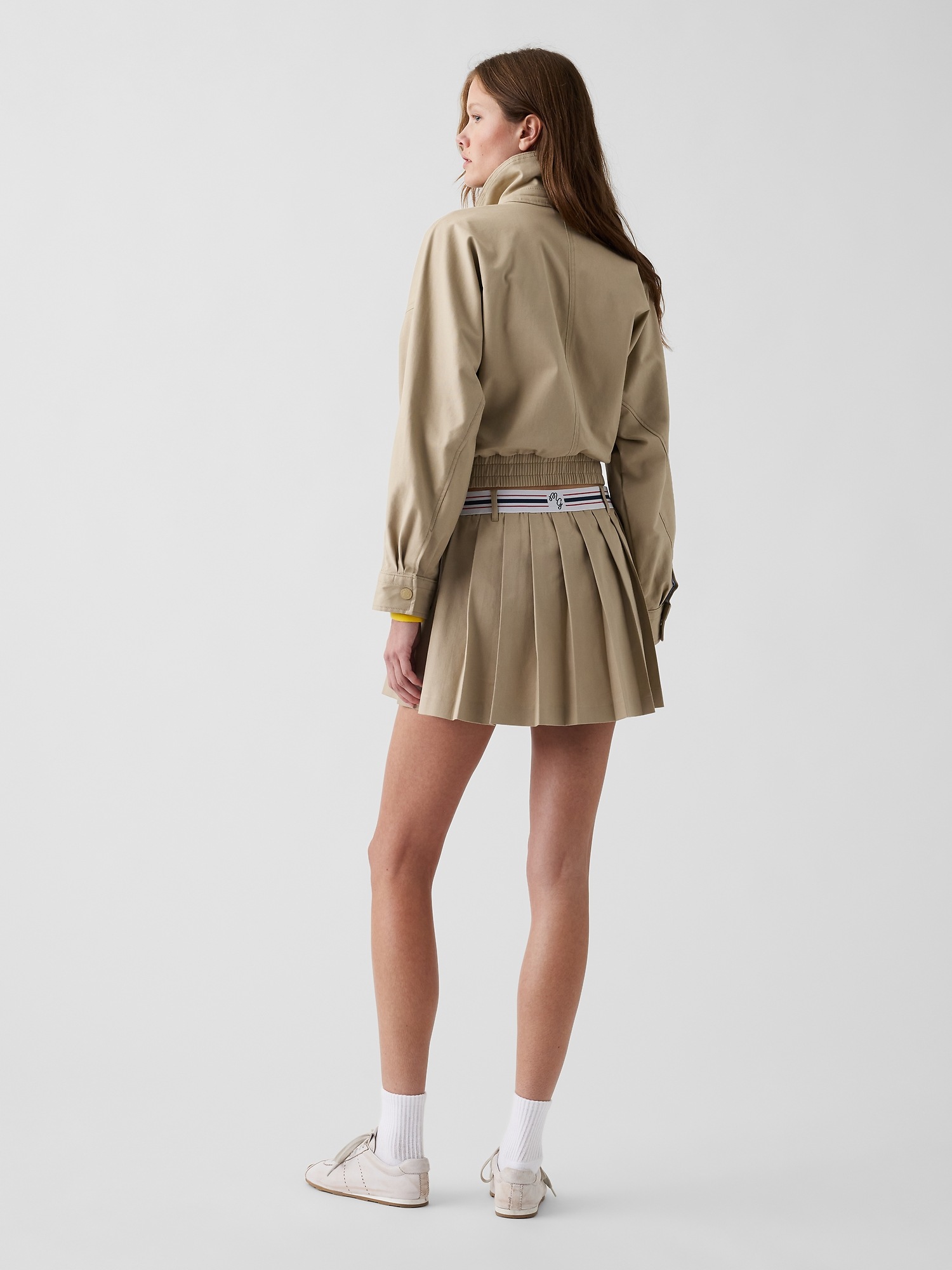 Женские юбки Gap × Malbon Pleated Twill Mini Skort — фото 2