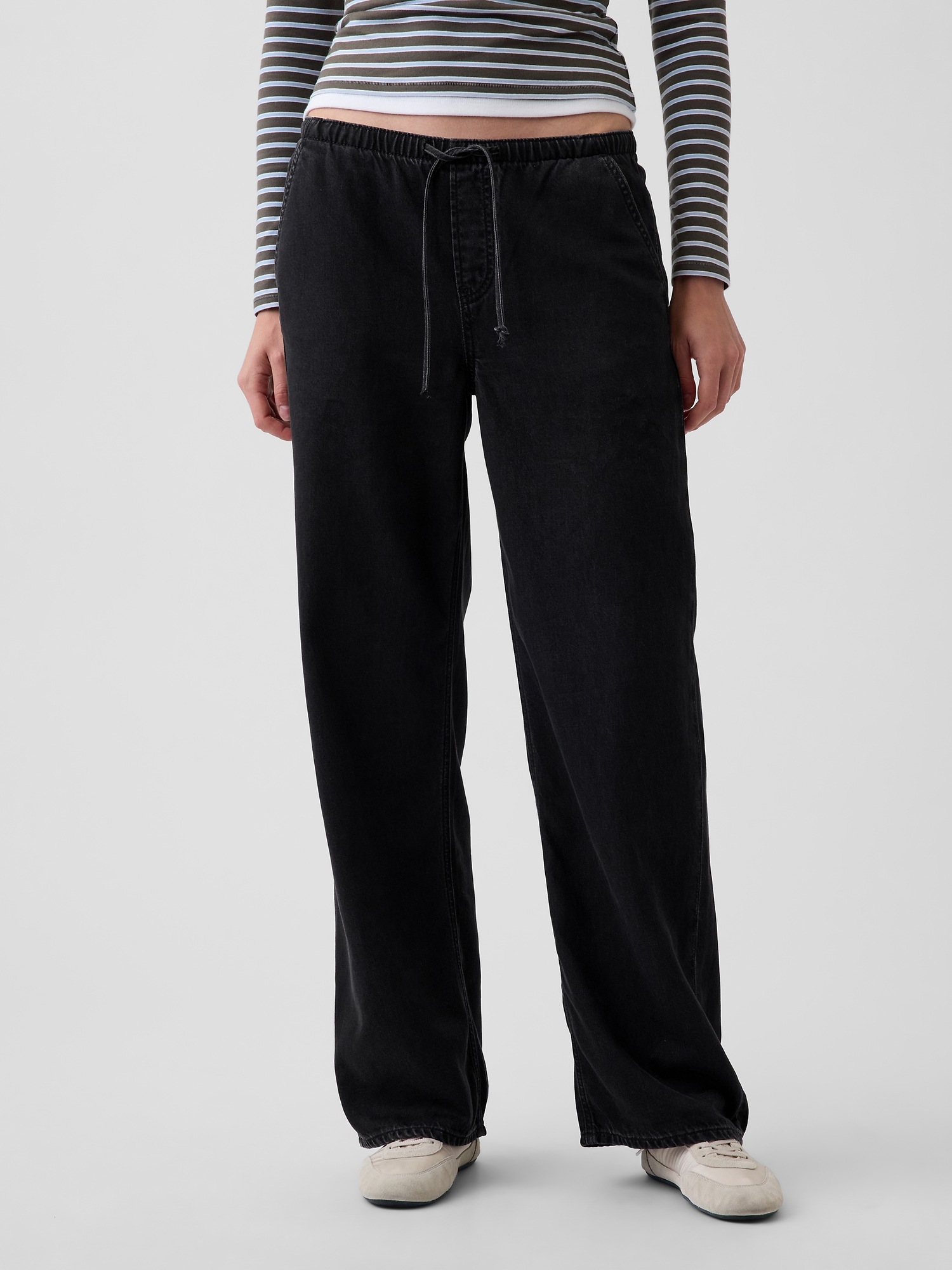 Женские джинсы Gap Low Rise UltraSoft Easy '90s Loose Stripe Jeans — фото 2
