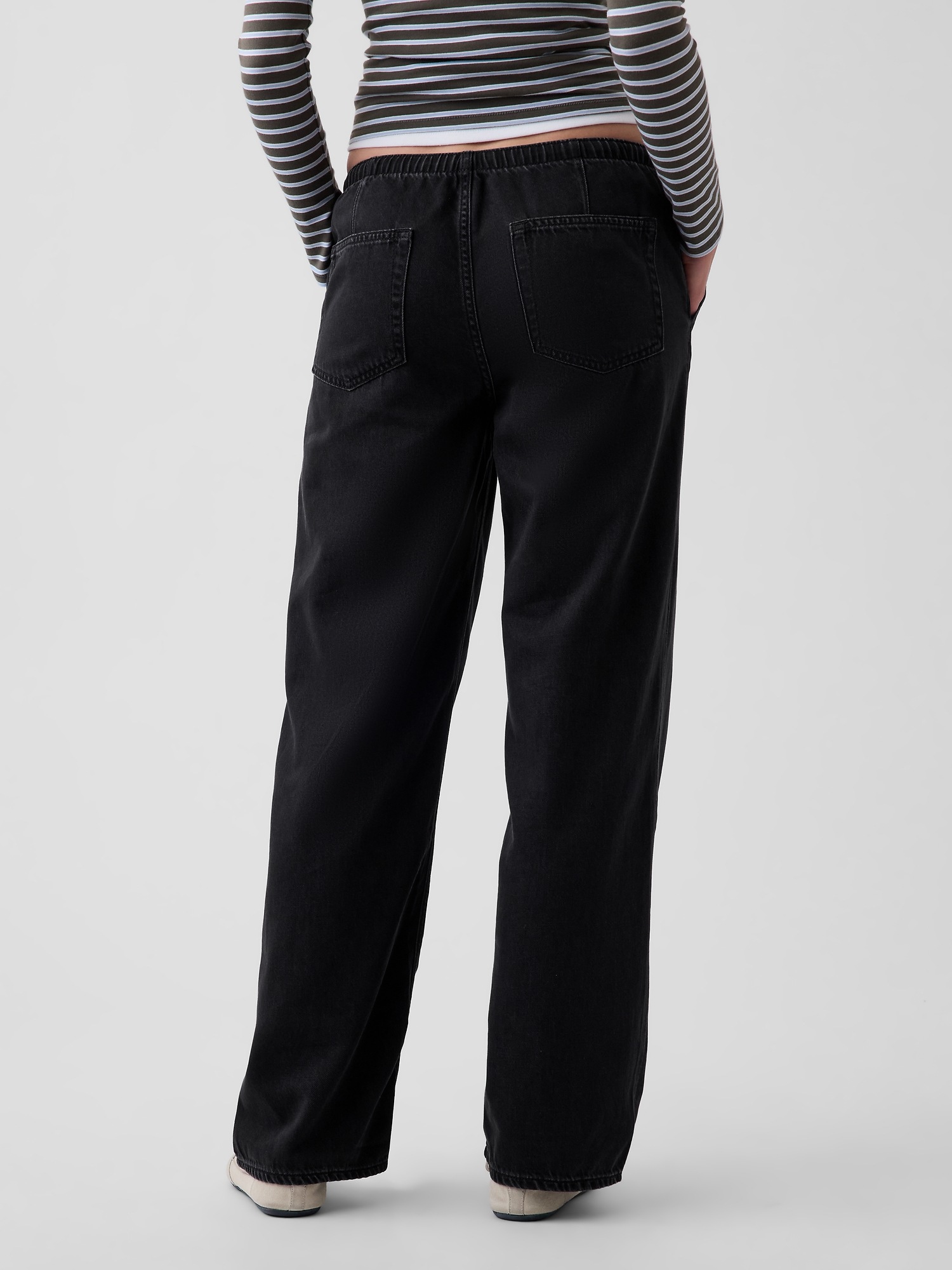 Женские джинсы Gap Low Rise UltraSoft Easy '90s Loose Stripe Jeans — фото 4