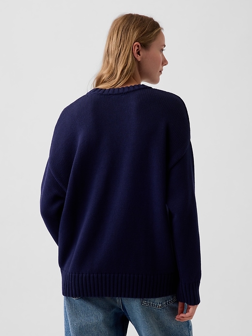 Image number 3 showing, 100% Cotton Oversized Sweater