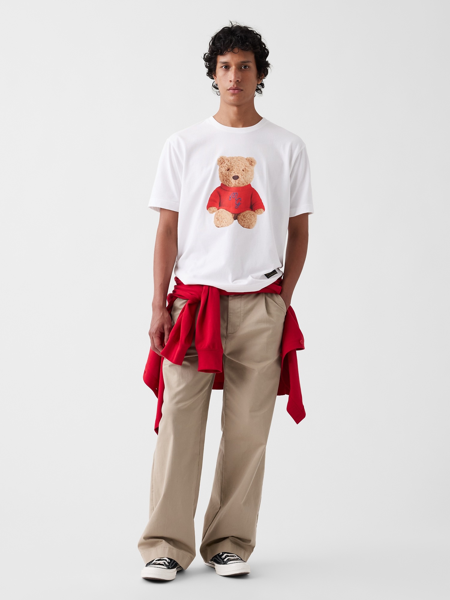 Мужские футболки Gap × Malbon Organic Cotton Brannan Bear T-Shirt — фото 2