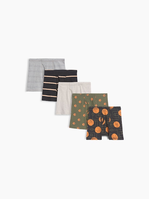 Kids Organic Stretch Cotton Briefs (5-Pack)