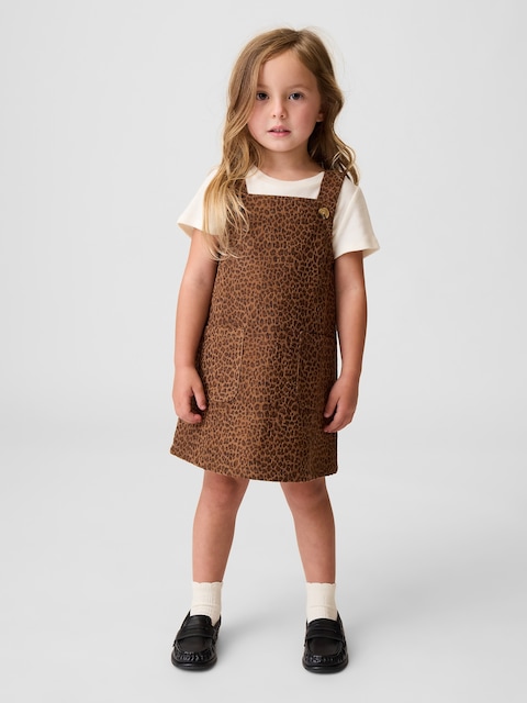 Baby & Toddler Leopard Corduroy Jumper Dress
