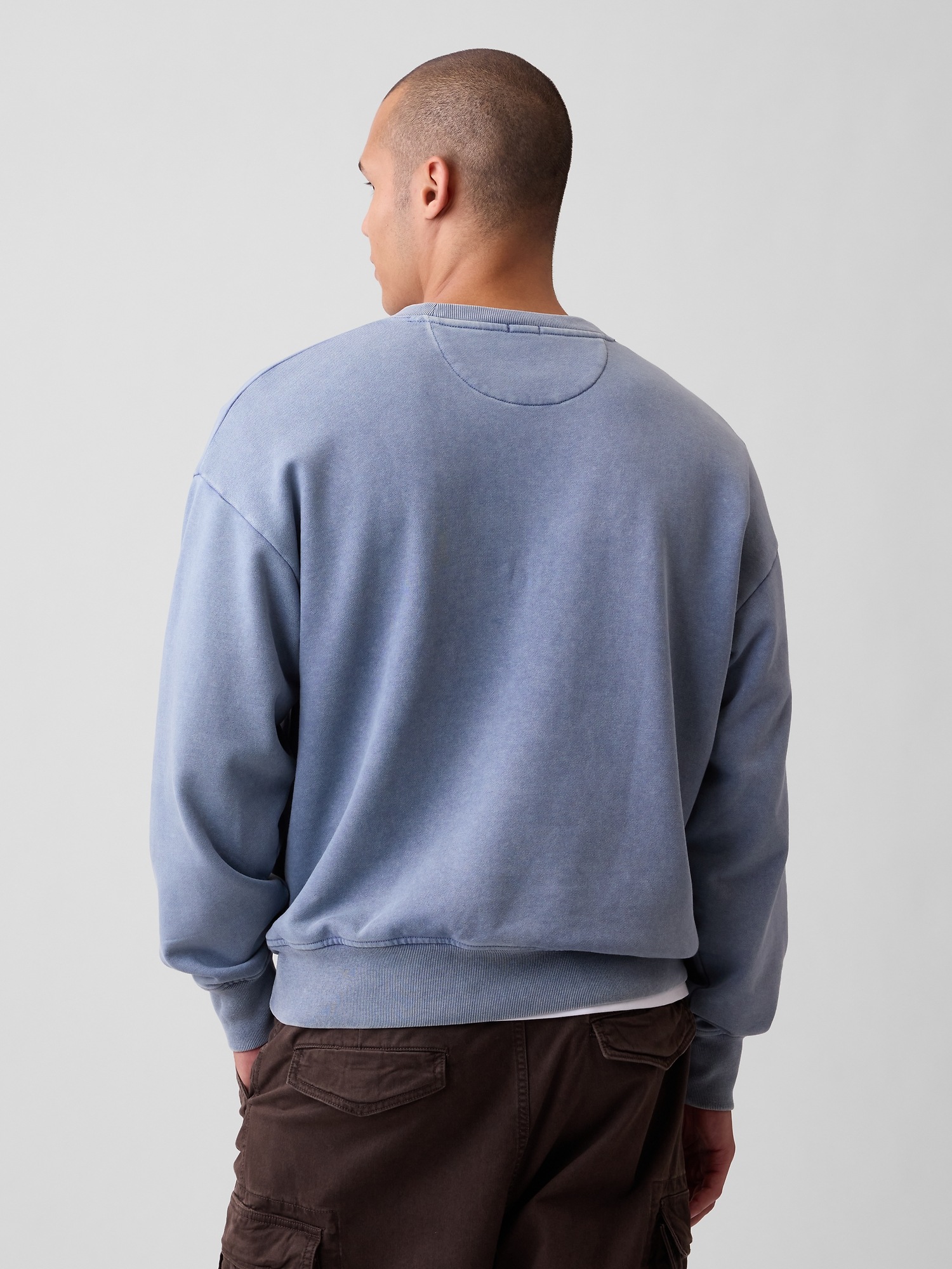 Мужские худи Gap Heavyweight Oversized Logo Sweatshirt — фото 3