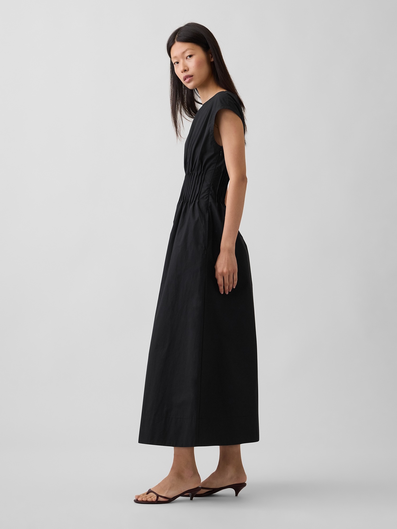 Женские платья Gap Poplin Pintuck Maxi Dress — фото 2