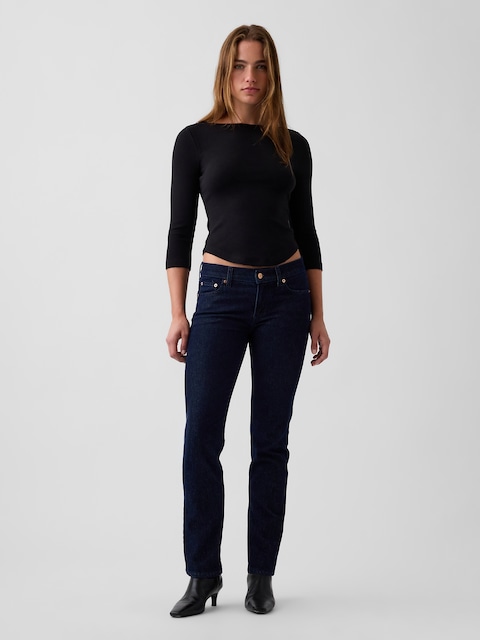 Low Rise '90s Slim Straight Jeans