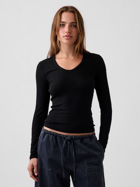 Variegated Rib Top