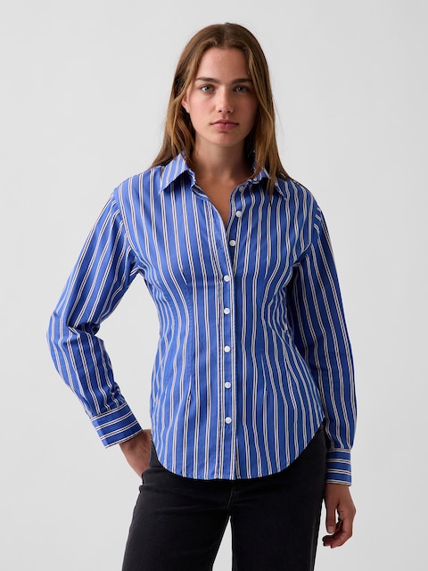 Organic Cotton Poplin Fitted Shirt