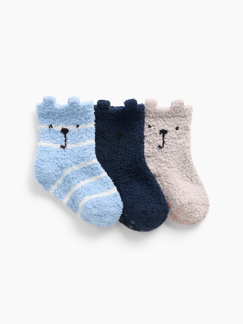 Baby Cozy Bear Socks (3-Pack)