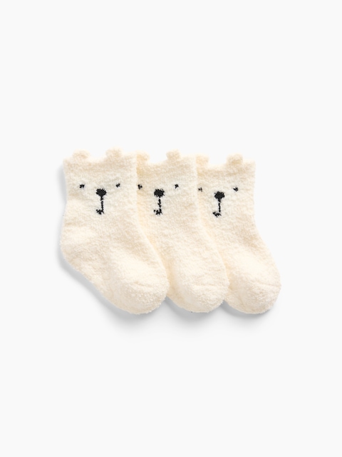 Baby Cozy Bear Socks (3-Pack)