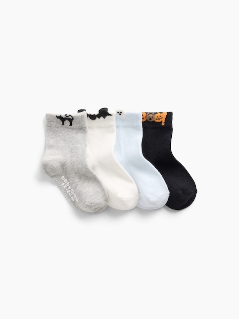 Baby & Toddler Halloween Socks (4-Pack)