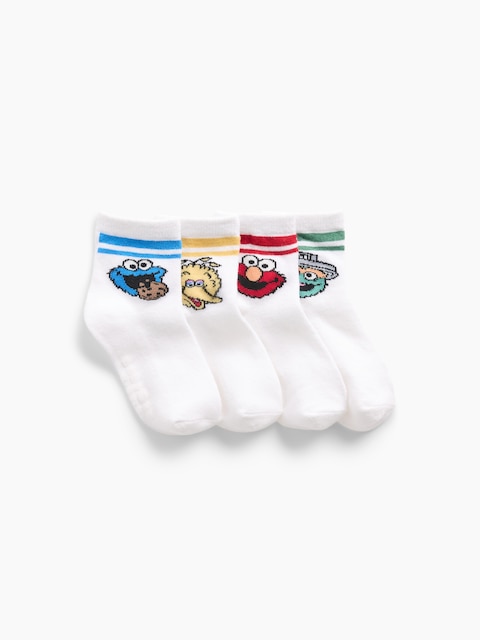 Baby & Toddler Sesame Street Socks (4-Pack)