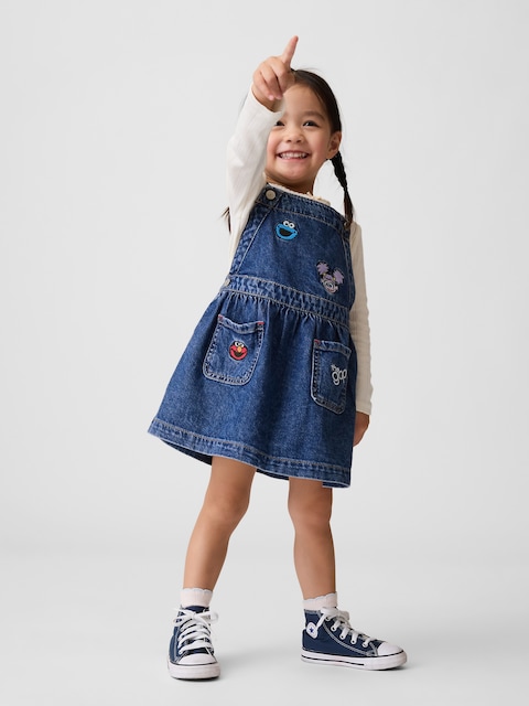 Baby & Toddler Sesame Street Denim Skirtall