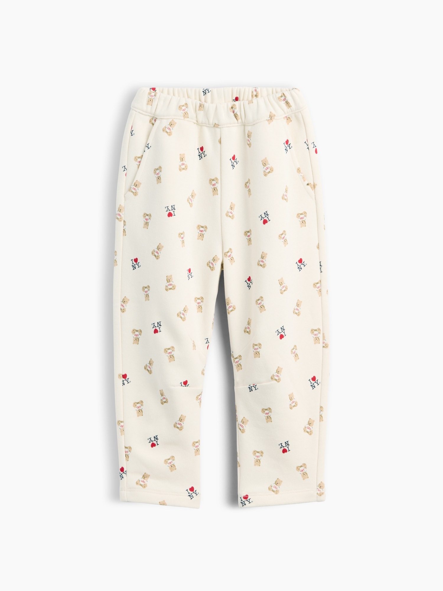 Брюки Gap VintageSoft Print Wide-Leg Sweatpants для малышей, цвет: Brannan Bear — фото 2
