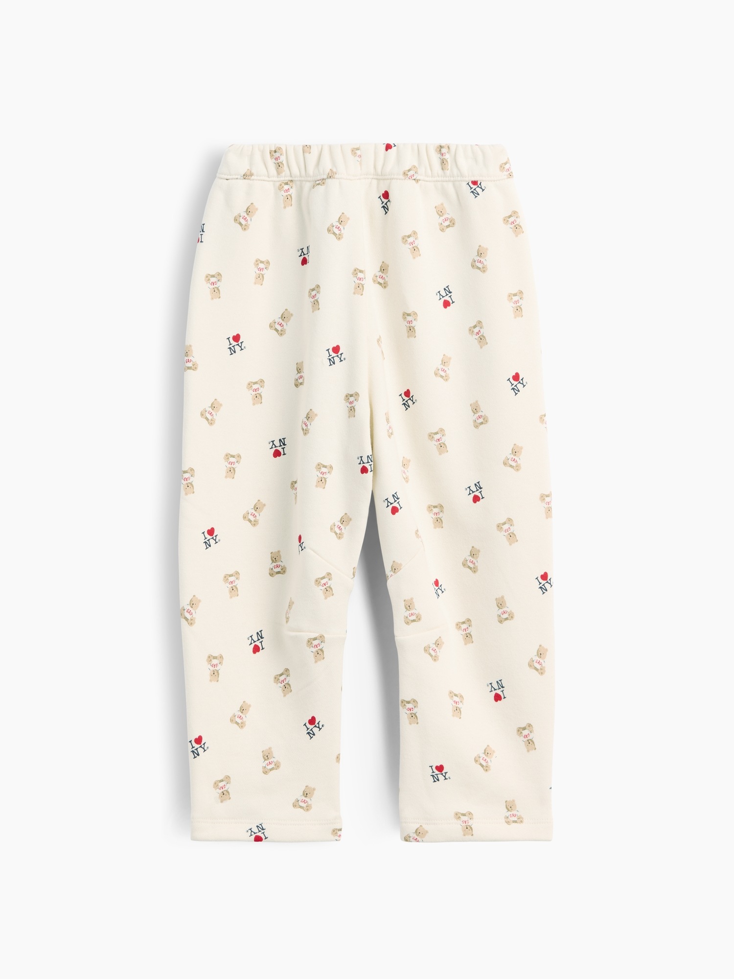 Брюки Gap VintageSoft Print Wide-Leg Sweatpants для малышей, цвет: Brannan Bear — фото 3