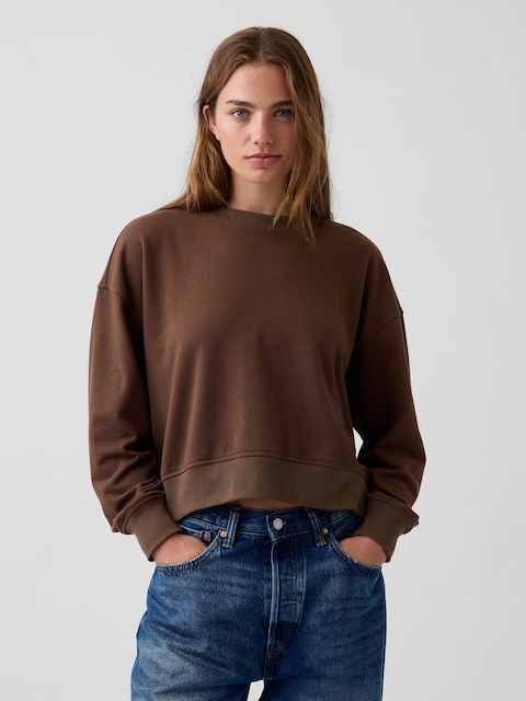 VintageSoft Terry Oversized Wedge Sweatshirt