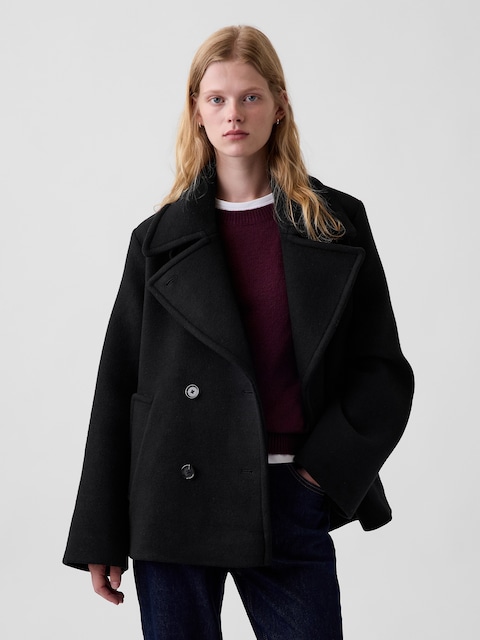 Wool-Blend Peacoat