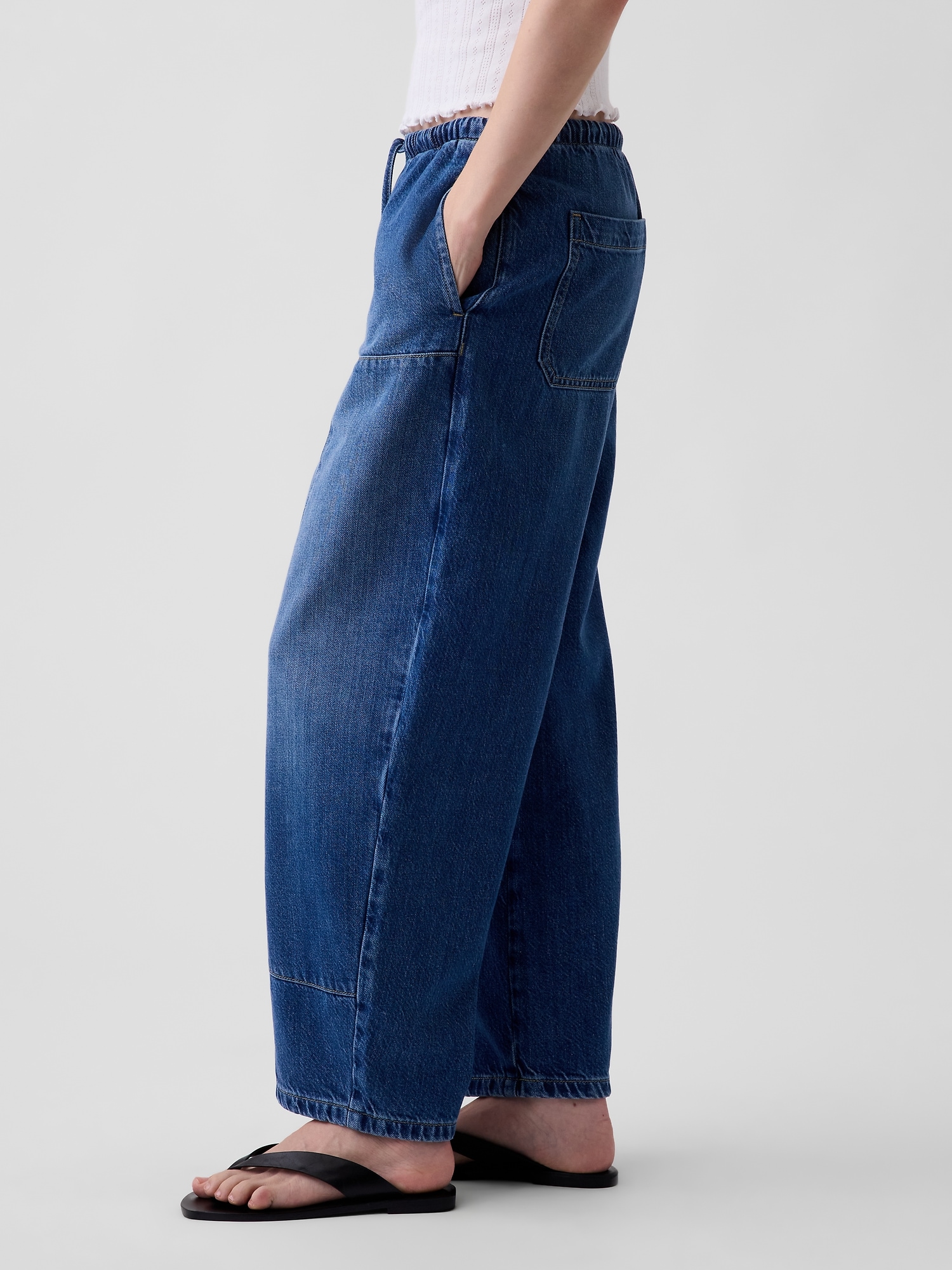 Женские джинсы Gap High Rise UltraSoft Easy Barrel Jeans — фото 3