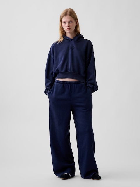 VintageSoft Baggy Wide-Leg Sweatpants