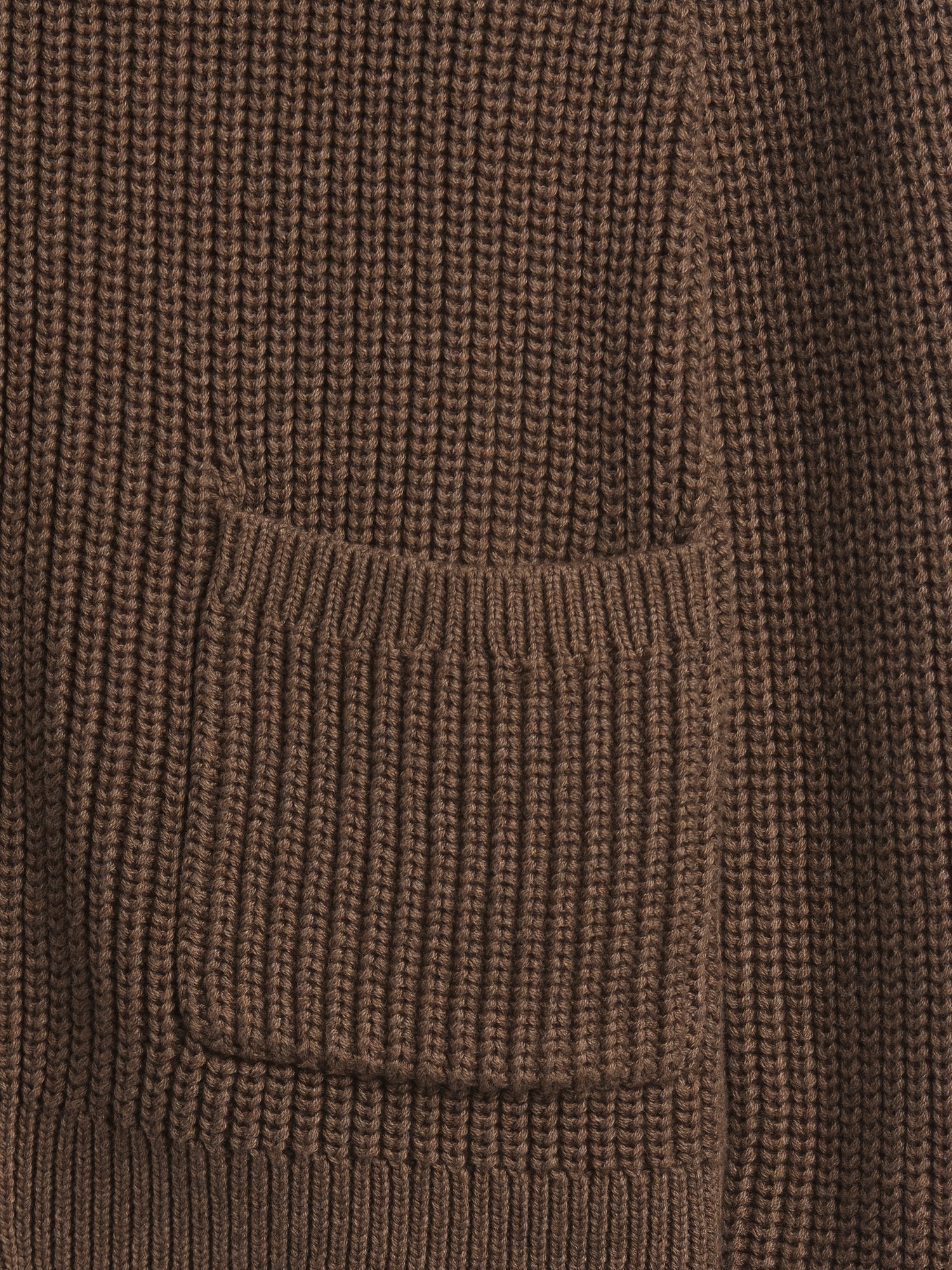 Женский кардиган Gap 100% Cotton Zip Sweater Cardigan, цвет: Коричневый меланжевый — фото 4