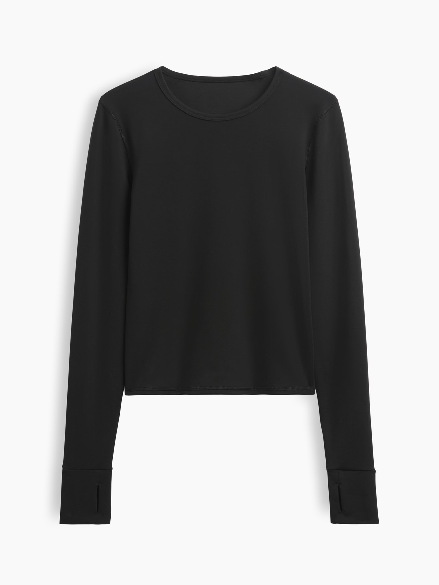 Женская футболка Gap GapFit Smooth Crewneck, цвет: Чёрный — фото 5
