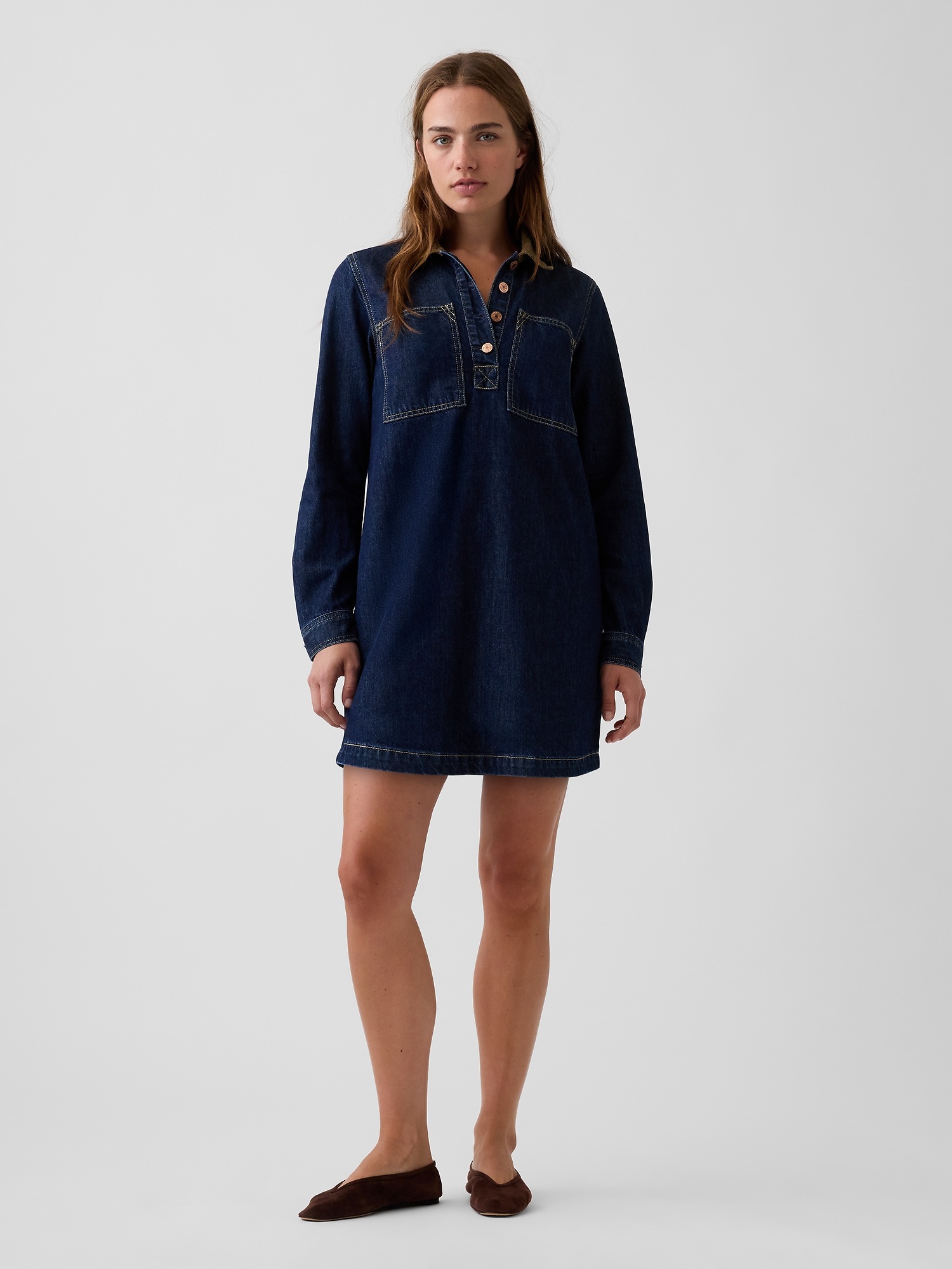 Gap Denim Shift Mini Dress