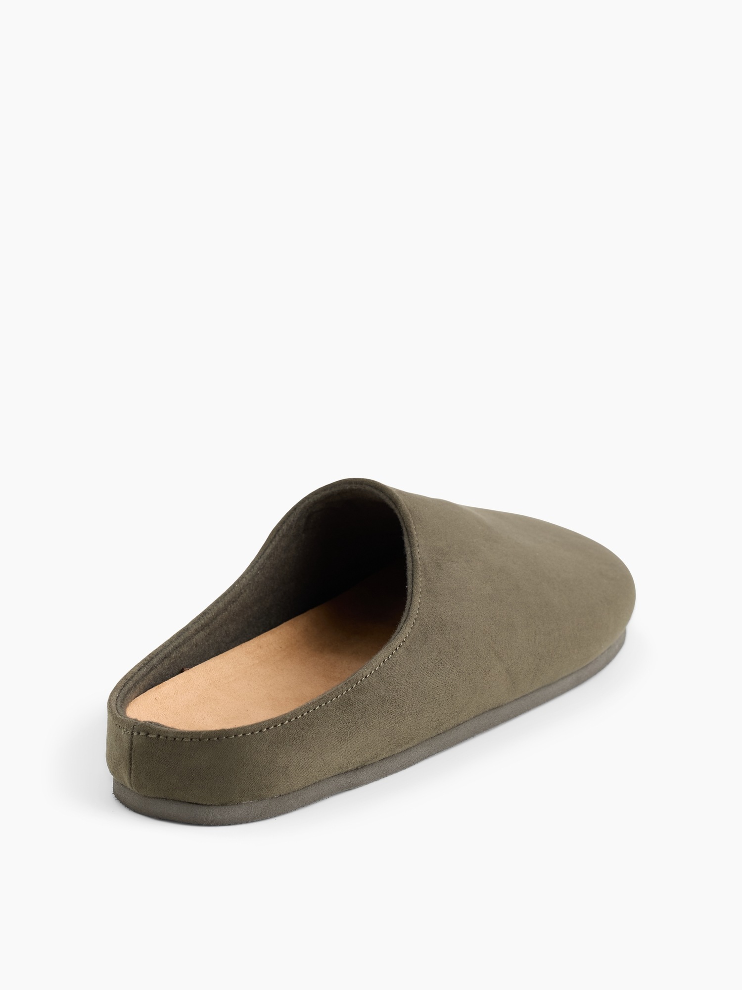 Женские сабо Gap Vegan Suede, цвет: Зелёный — фото 3