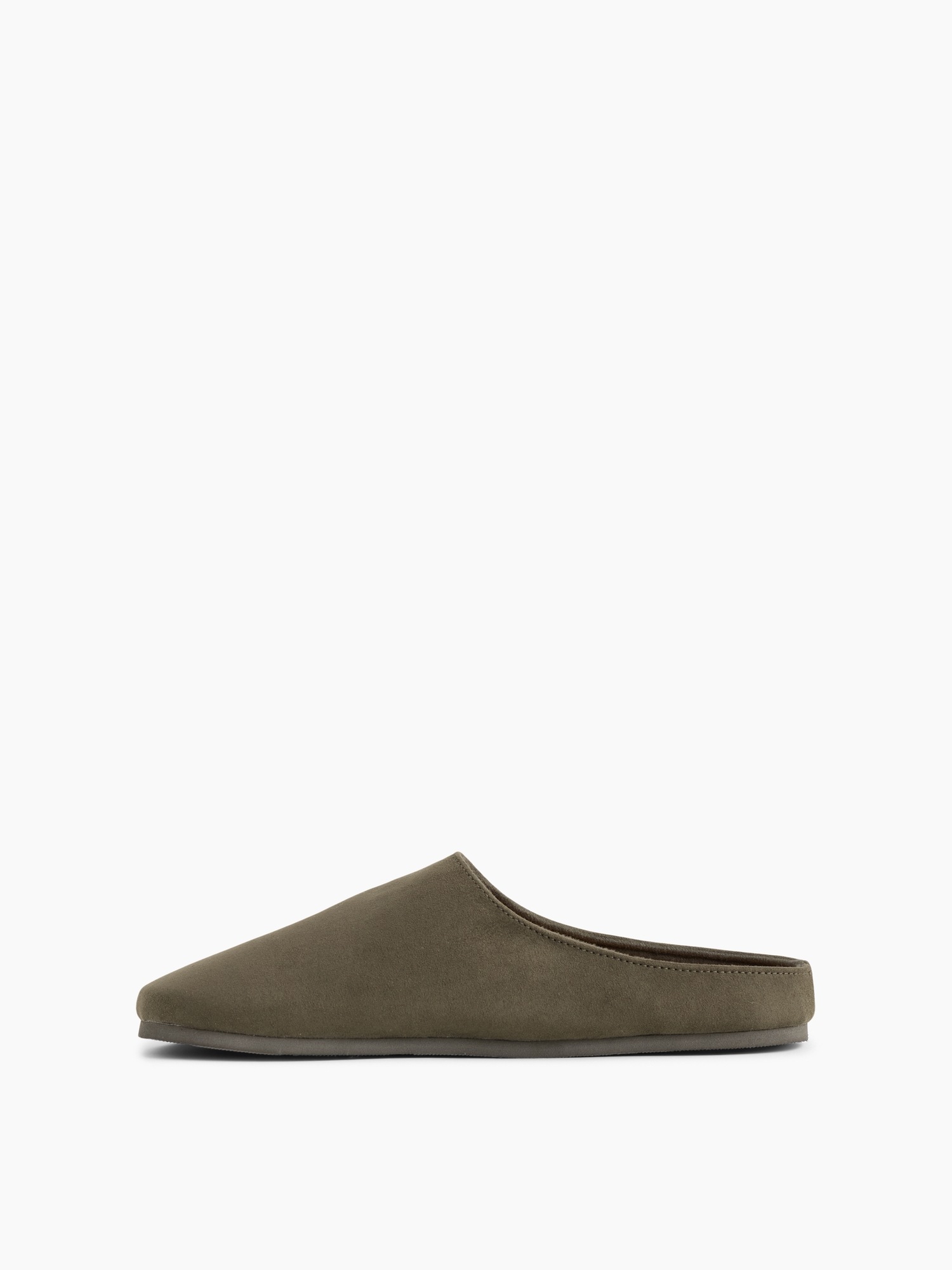 Женские сабо Gap Vegan Suede, цвет: Зелёный — фото 4
