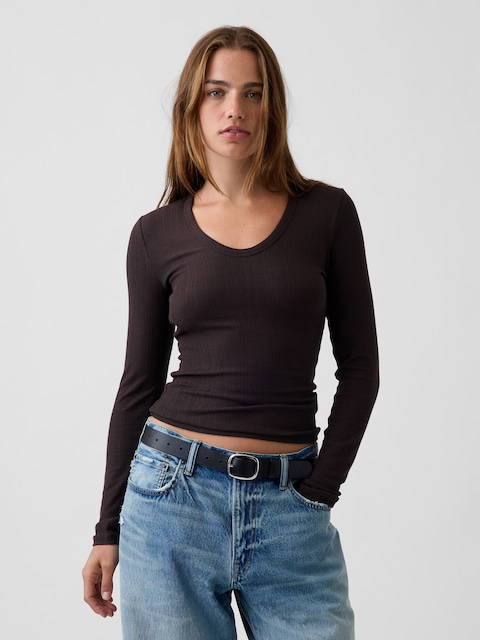 Variegated Rib Top