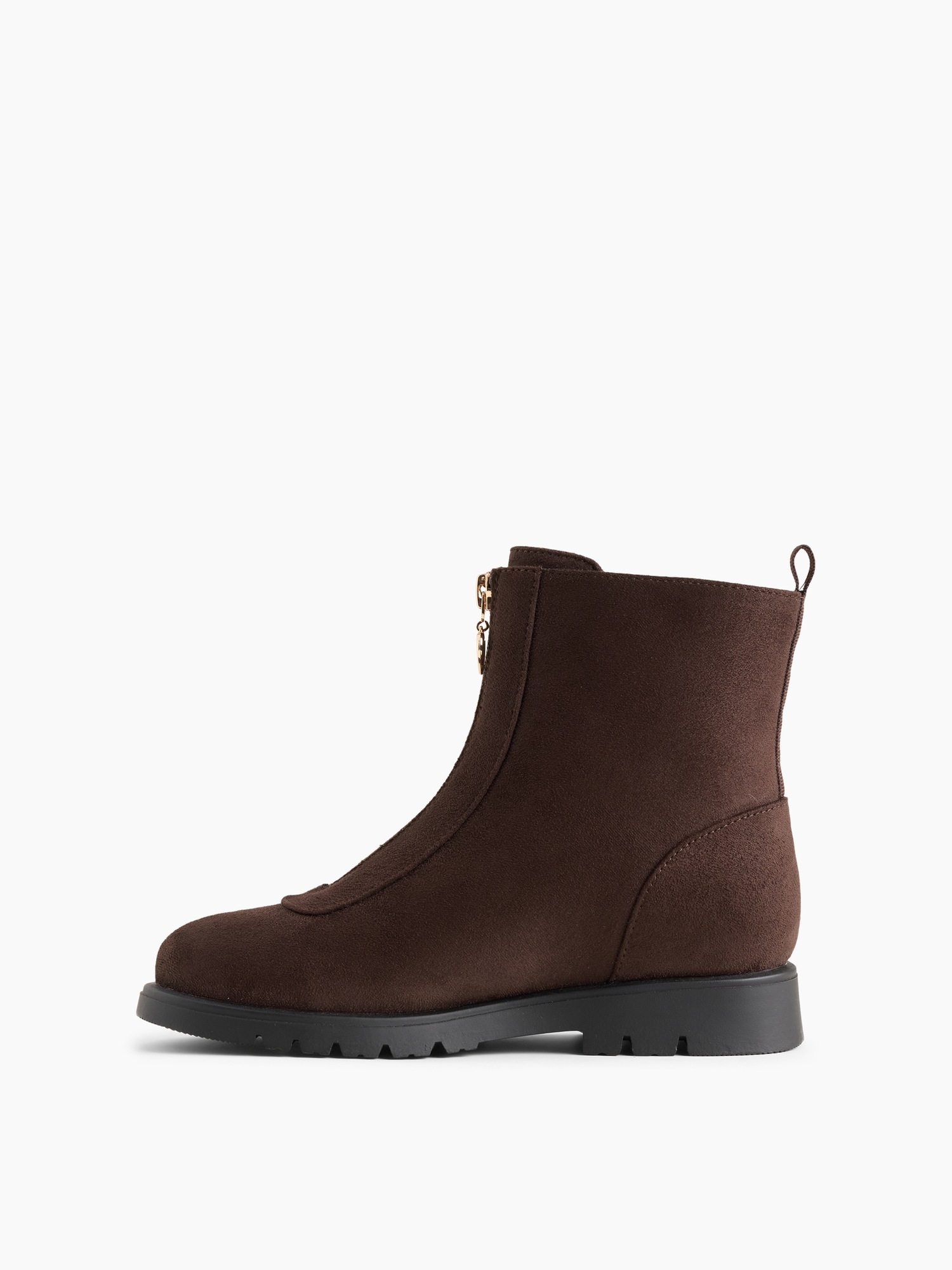Детские ботинки Gap Vegan Suede Zip, цвет: Коричневый — фото 4