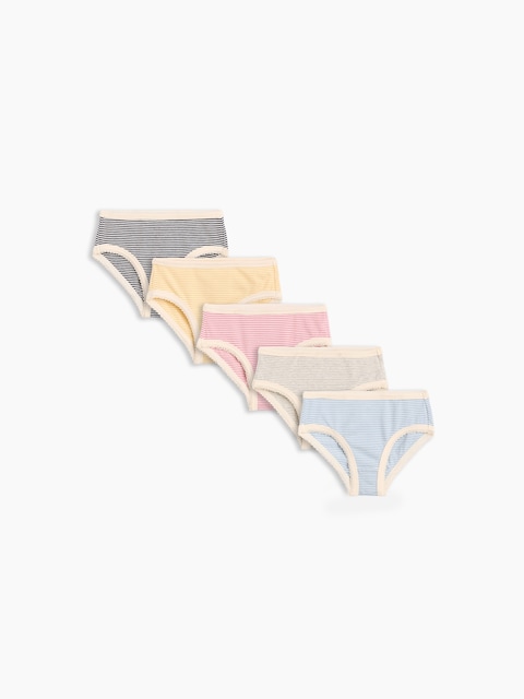 Toddler Organic Stretch Cotton Bikini Briefs (5-Pack)