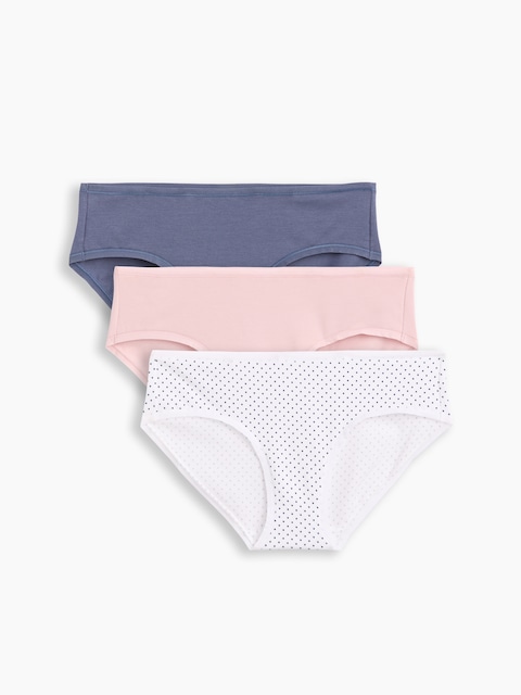 SoftMade Organic Stretch Cotton Hipster (3-Pack)