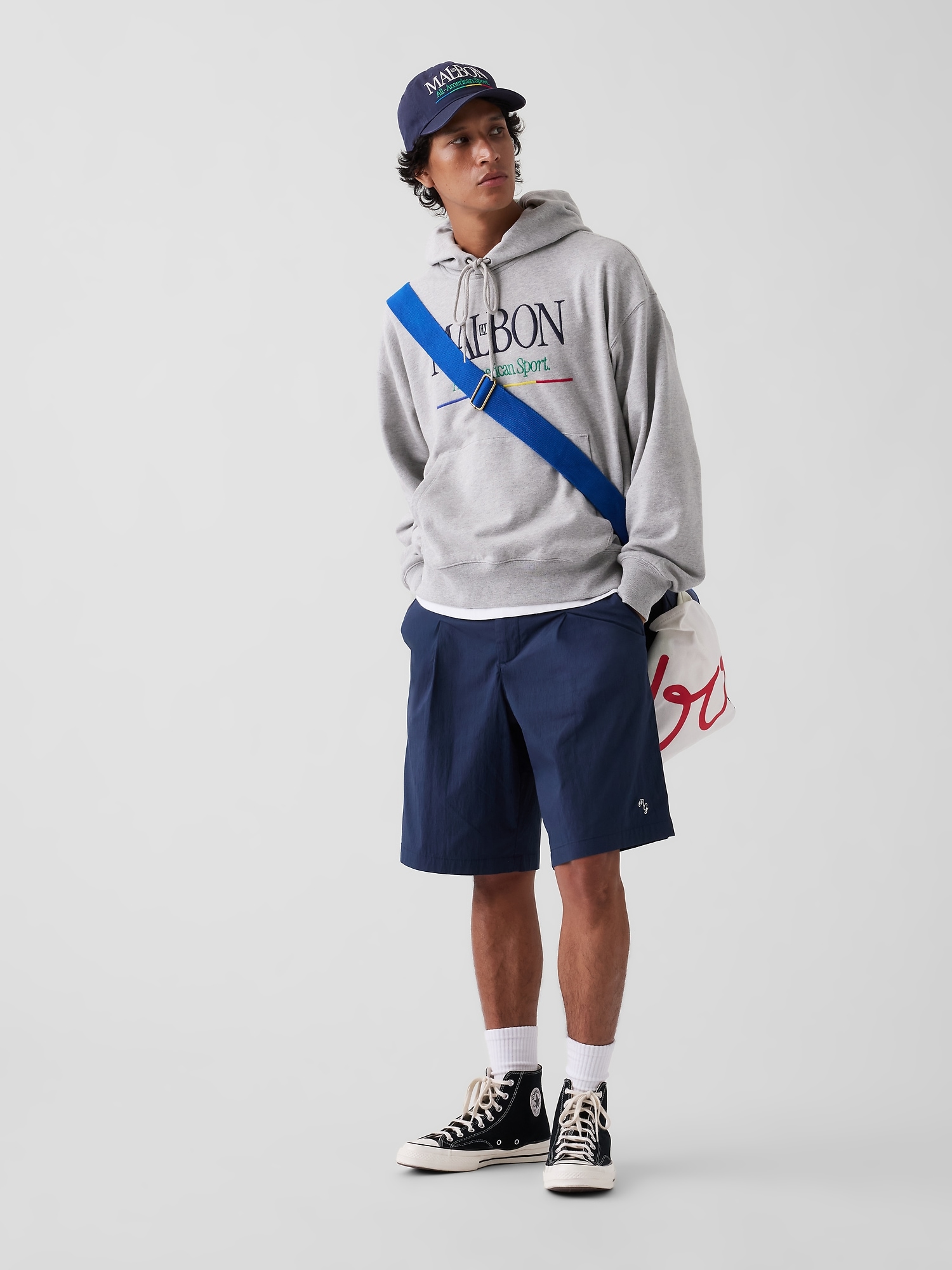 Мужские худи Gap × Malbon Heavyweight Logo — фото 2