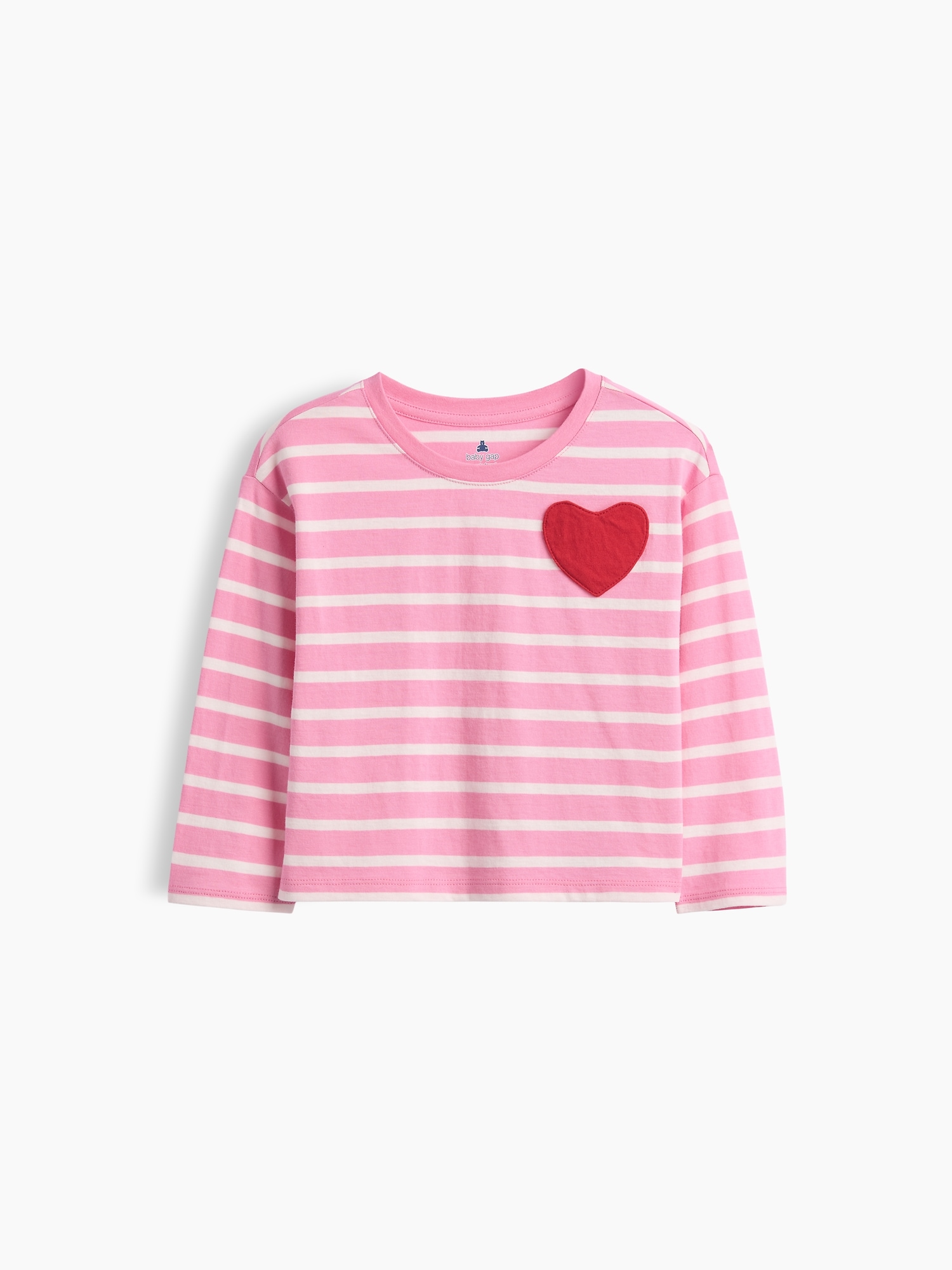 Baby & Toddler Heart Pocket Stripe T-Shirt