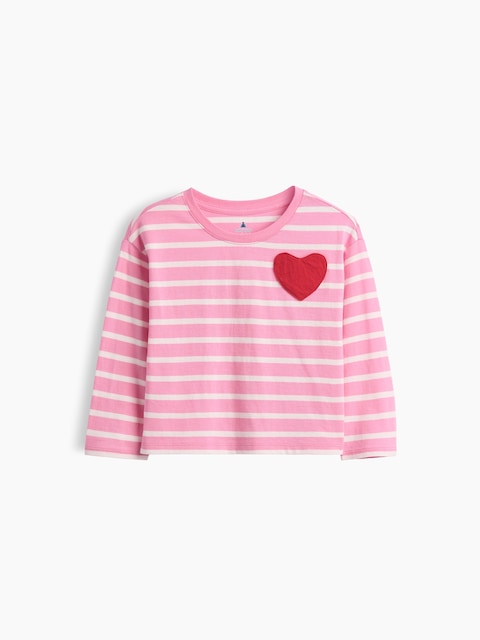 Baby & Toddler Heart Pocket Stripe T-Shirt