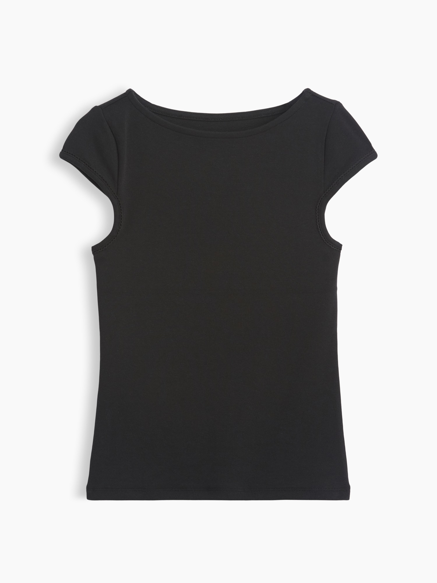 Женская футболка Gap Modern Boatneck, цвет: Чёрный — фото 4