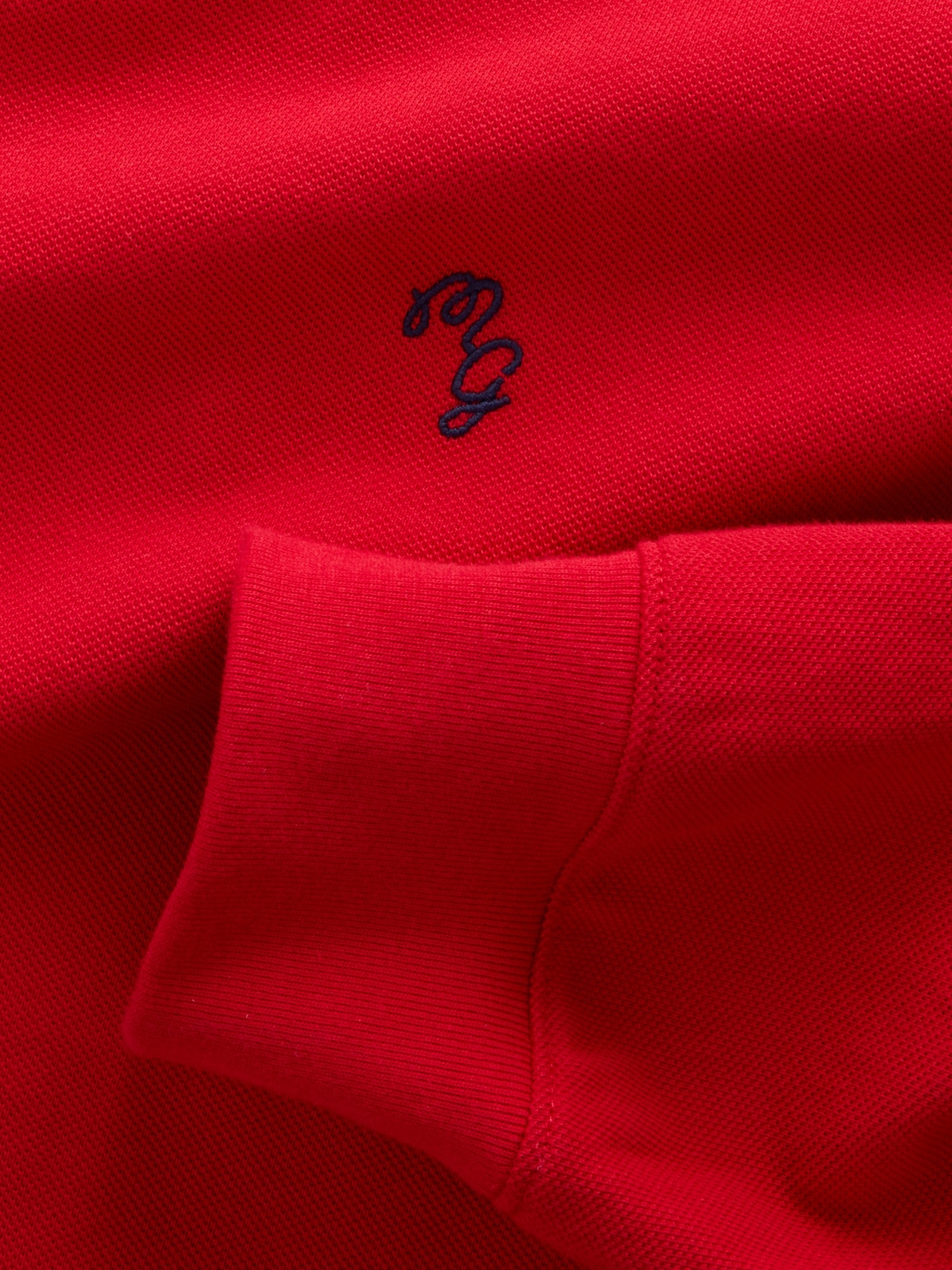 Женская рубашка Gap × Malbon Pique Polo Overshirt, цвет: Красный разноцветный — фото 5