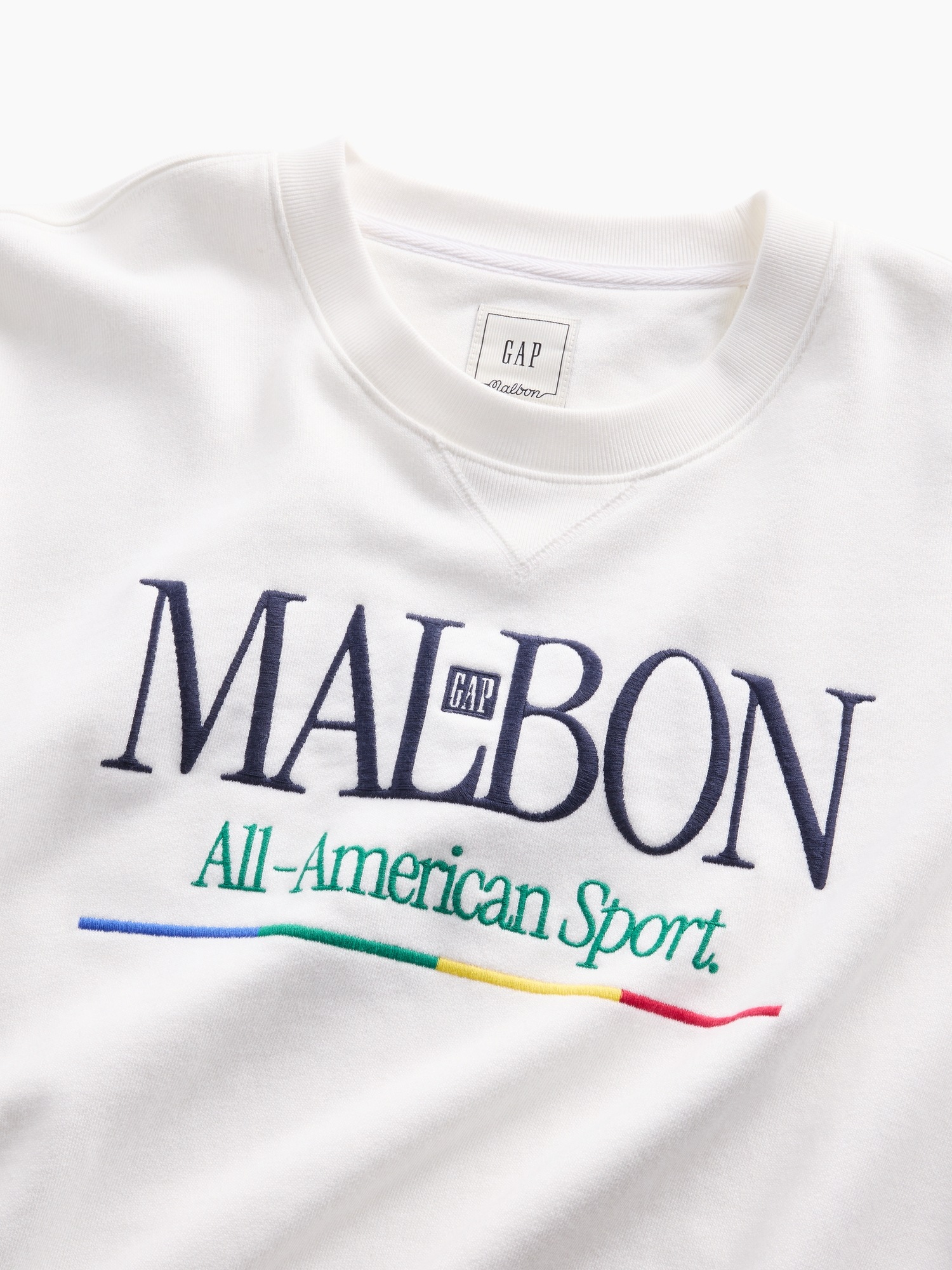 Мужские худи Gap × Malbon Heavyweight Logo Sweatshirt — фото 5