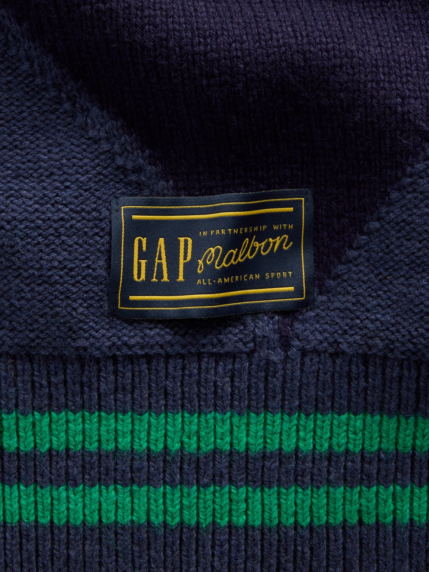 Женский жилет Gap × Malbon Oversized Argyle Sweater Vest, цвет: Винтажный тёмно-синий — фото 6