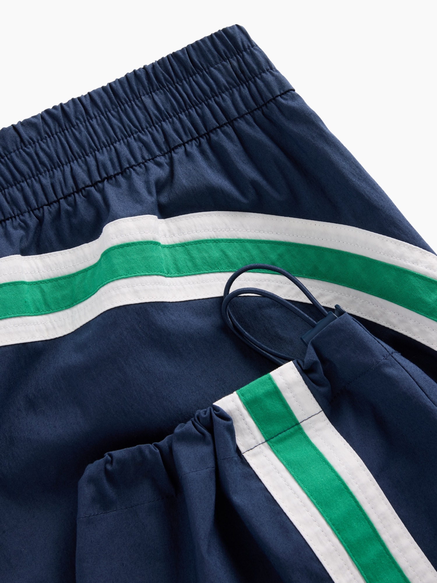 Женские брюки Gap × Malbon Textured Poplin Barrel Track Pants, цвет: Винтажный тёмно-синий — фото 6