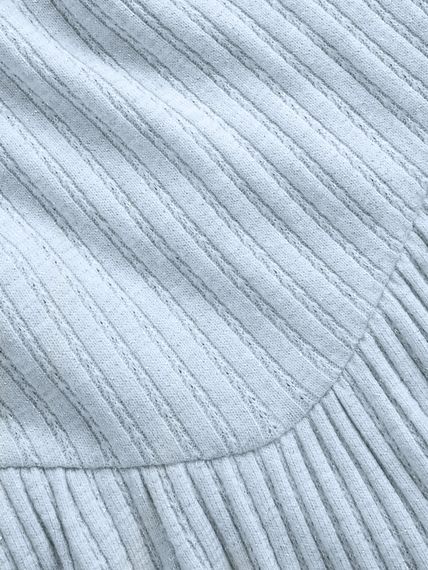 Детское платье Gap Pointelle Drop-Waist Tiered, цвет: Синий — фото 5