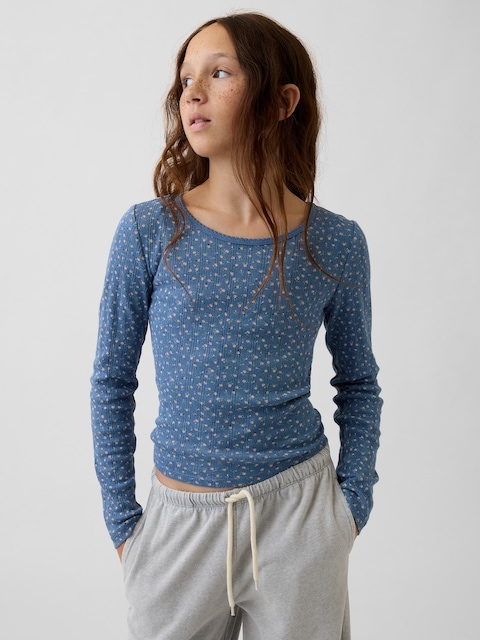 Kids Pointelle T-Shirt