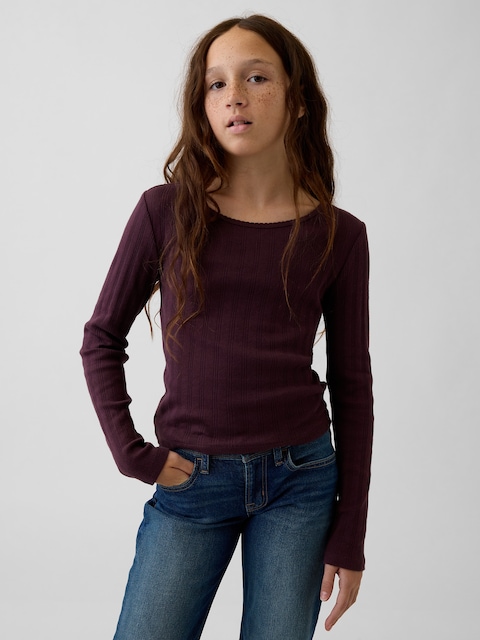 Kids Pointelle T-Shirt