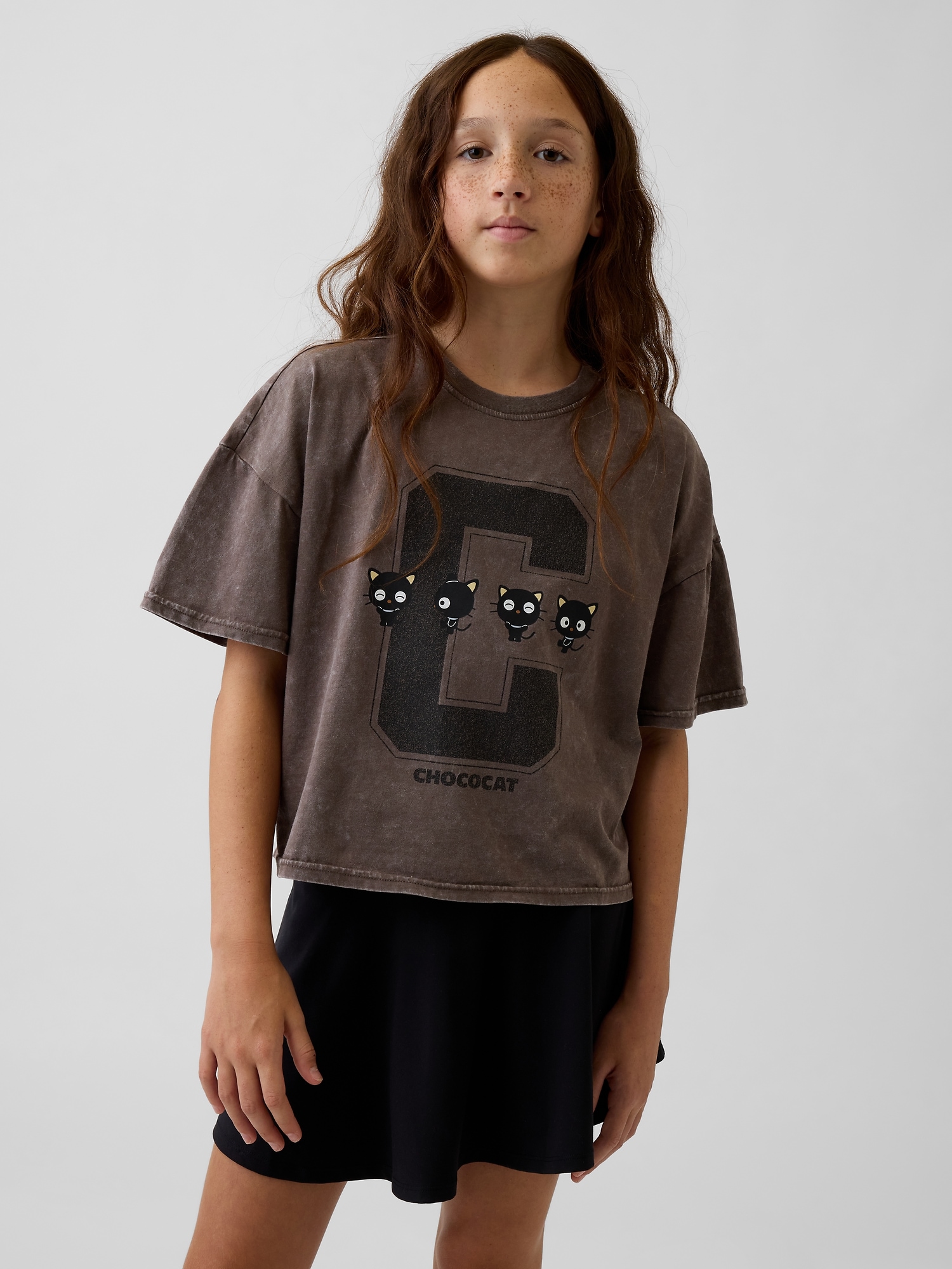 Kids Oversized Boxy Graphic T-Shirt