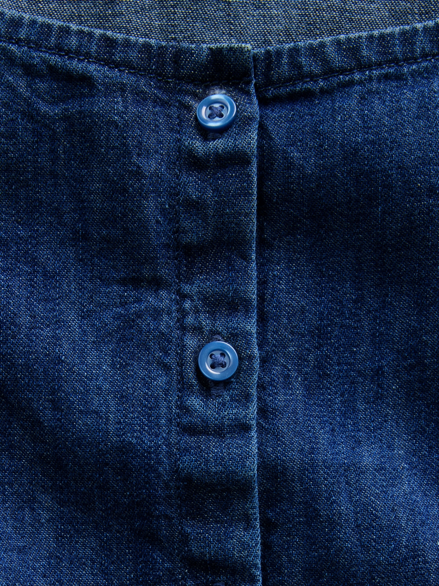 Детский топ Gap Lace-Trim Button-Front Top, цвет: Тёмная варка — фото 5